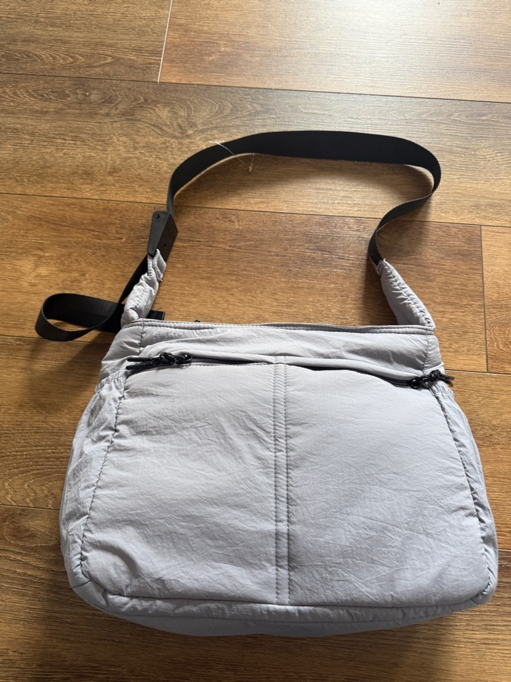 Light Gray Crossbody Shoulder Bag